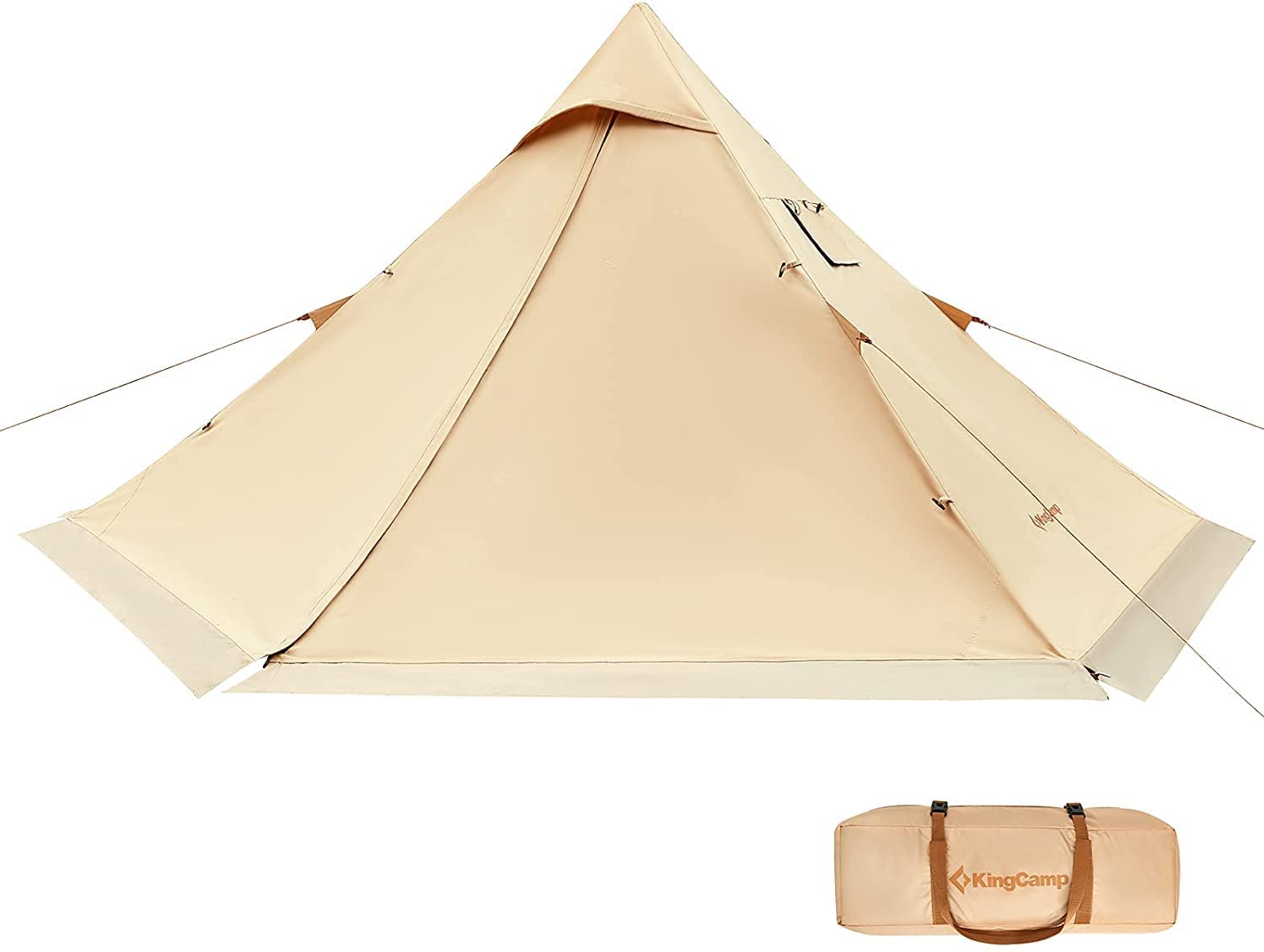 KingCamp ベルテント アウトドア キャンプ テント 2~4人用 超軽量 ポリエステル テント 簡単設営 ポリエステル 多用途 タープ